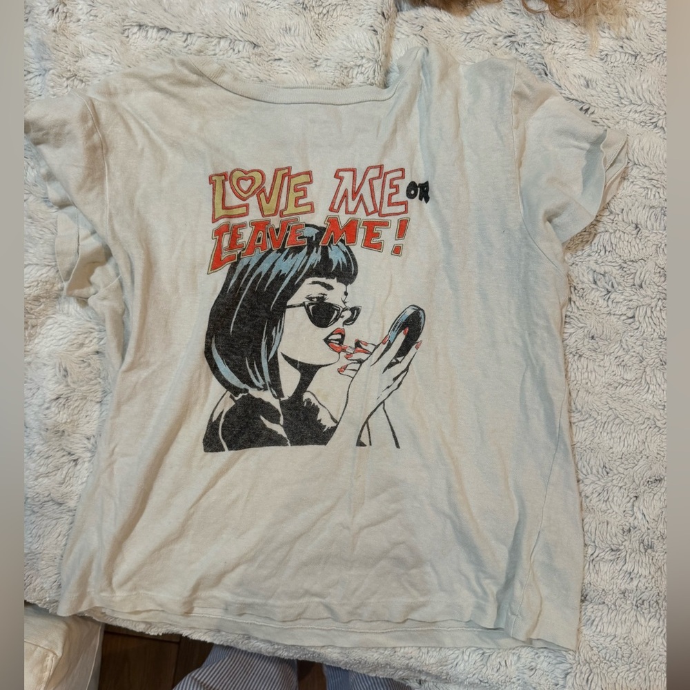 “Love me or leave me” Re/done graphic tee
